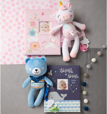C.R. Gibson ''Twinkle Twinkle Little Star'' Blue Baby Memory Book for Boys, 48 Pages, 9.1'' x 11.5'' in Saudi Arabia