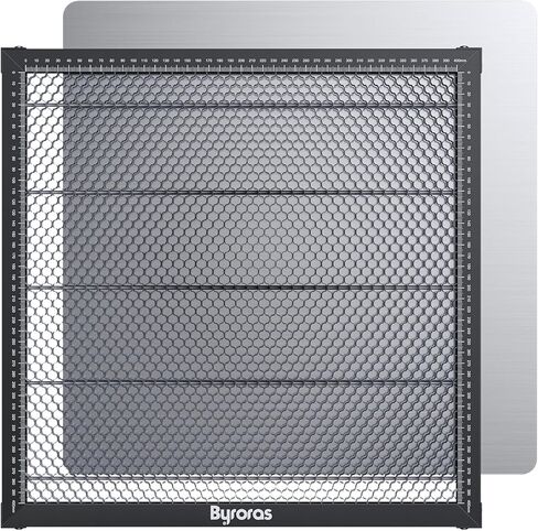 طاولة عمل على شكل قرص العسل مقاس 445 × 445 مم (17.5 بوصة × 17.5 بوصة) منطقة عمل (400 × 400 مم) سرير على شكل قرص العسل مزود بلوحة ألومنيوم للنقش وتبديد سريع للحرارة وحماية سطح المكتب in Kuwait