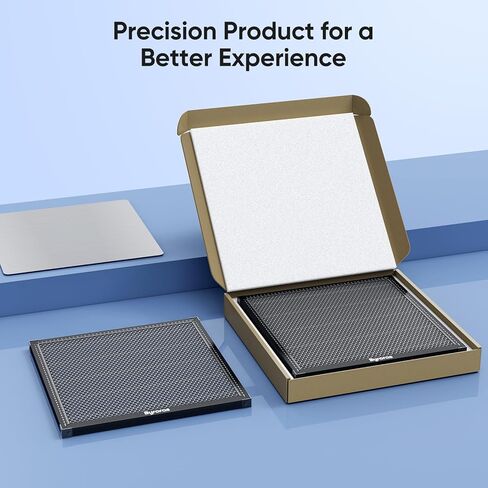 طاولة عمل على شكل قرص العسل مقاس 445 × 445 مم (17.5 بوصة × 17.5 بوصة) منطقة عمل (400 × 400 مم) سرير على شكل قرص العسل مزود بلوحة ألومنيوم للنقش وتبديد سريع للحرارة وحماية سطح المكتب in Kuwait