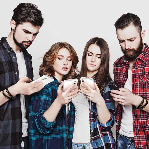 قطعتان من حبل الهاتف مع مجموعة رقعة، أشرطة لاسو عالمية قابلة للتمدد للهاتف الخلوي وحزام هاتف ووسادة لاصقة متينة ورقعة هاتف متوافقة مع معظم الهواتف الذكية (أسود) in Saudi Arabia