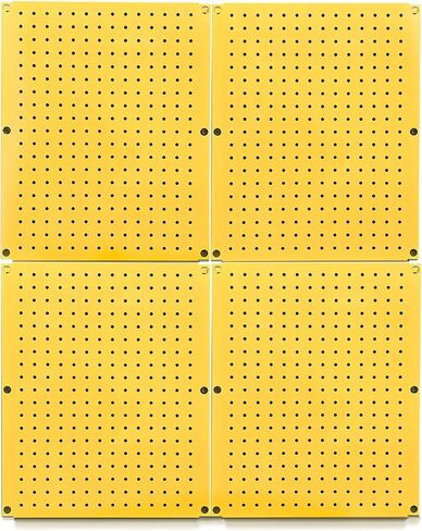 HantekSteel Metal Pegboard بطول 30.48 سم × عرض 40.64 سم منظم حائط عالي التحمل لتخزين أدوات المرآب المنزلي 4 قطع باللون الأخضر in Saudi Arabia