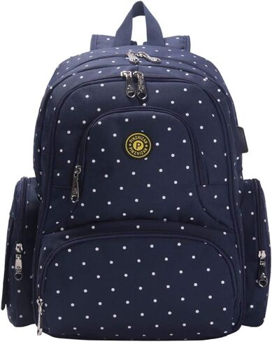 Generic Diaper Bag Backpack, Baby Essentials Bag with Insulated Pockets Stroller Straps, Multifunctional Large Capacity Diaper Bags for Baby Girl Boy, Waterproof Baby Bag Backpack for Mom Travel in Saudi Arabia