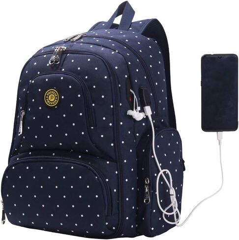 Generic Diaper Bag Backpack, Baby Essentials Bag with Insulated Pockets Stroller Straps, Multifunctional Large Capacity Diaper Bags for Baby Girl Boy, Waterproof Baby Bag Backpack for Mom Travel in Saudi Arabia