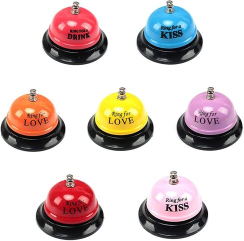 قطعة واحدة من جرس خدمة العملاء من Pupdoge، جرس قائمة البار، جرس الوجبات، يستخدم لتذكير النوادل بالخدمة، جرس الاتصال للاستخدام في مكتب الاستقبال في الفندق ومطعم الفندق، لون عشوائي in Kuwait