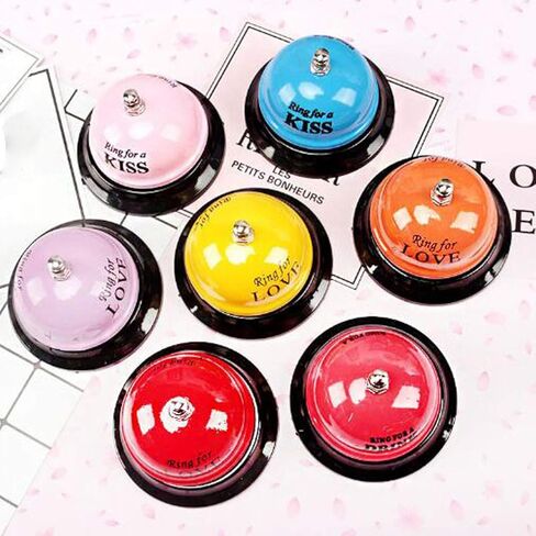 قطعة واحدة من جرس خدمة العملاء من Pupdoge، جرس قائمة البار، جرس الوجبات، يستخدم لتذكير النوادل بالخدمة، جرس الاتصال للاستخدام في مكتب الاستقبال في الفندق ومطعم الفندق، لون عشوائي in Kuwait