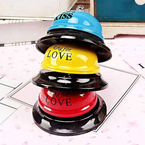 قطعة واحدة من جرس خدمة العملاء من Pupdoge، جرس قائمة البار، جرس الوجبات، يستخدم لتذكير النوادل بالخدمة، جرس الاتصال للاستخدام في مكتب الاستقبال في الفندق ومطعم الفندق، لون عشوائي in Kuwait