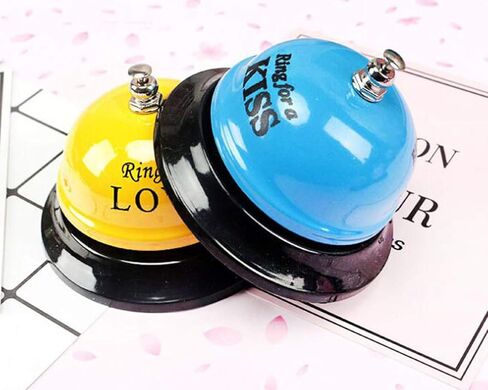 قطعة واحدة من جرس خدمة العملاء من Pupdoge، جرس قائمة البار، جرس الوجبات، يستخدم لتذكير النوادل بالخدمة، جرس الاتصال للاستخدام في مكتب الاستقبال في الفندق ومطعم الفندق، لون عشوائي in Kuwait