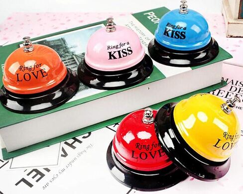 قطعة واحدة من جرس خدمة العملاء من Pupdoge، جرس قائمة البار، جرس الوجبات، يستخدم لتذكير النوادل بالخدمة، جرس الاتصال للاستخدام في مكتب الاستقبال في الفندق ومطعم الفندق، لون عشوائي in Kuwait