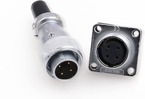 Eonvic WS16 9 Pin Aviation Connector Waterproof Plug Male Female Square Socket Metal Threaded Signal LED Industrial Equipment in Saudi Arabia