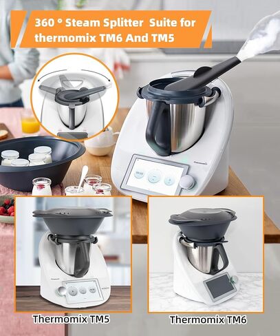 غطاء جهاز البخار من Maigoo، محول البخار متوافق مع ملحقات Thermomix TM6/TM5، ملحقات قدر الضغط القابلة للغسل وإعادة الاستخدام in Kuwait