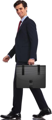 Accordion File Organizer/Expanding File Folders/Portable File Box,13 Pockets Accordian Filing Folder with Handle for Document Paper Receipt Bill Organizer,A4/Letter Size,Colored Tabs,Black Diamond in Saudi Arabia