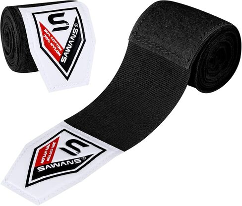 Boxing Hand Wraps Martial Arts Bandages Inner Gloves Punching MMA 2.5 3.5 4.5 Meter Wrist Support Straps Elasticated Training Bag Combat Sports Under Hand Protection Mitts in Saudi Arabia