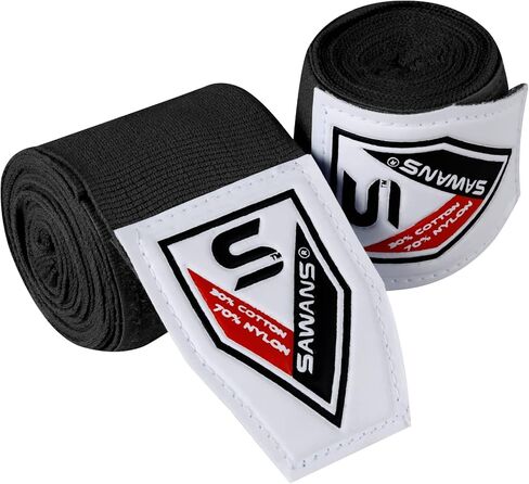 Boxing Hand Wraps Martial Arts Bandages Inner Gloves Punching MMA 2.5 3.5 4.5 Meter Wrist Support Straps Elasticated Training Bag Combat Sports Under Hand Protection Mitts in Saudi Arabia