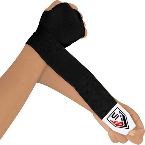 Boxing Hand Wraps Martial Arts Bandages Inner Gloves Punching MMA 2.5 3.5 4.5 Meter Wrist Support Straps Elasticated Training Bag Combat Sports Under Hand Protection Mitts in Saudi Arabia
