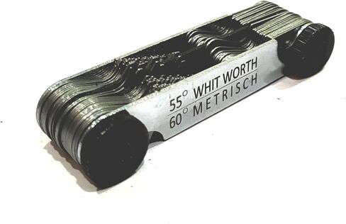 BRITISH WHITWORTH BSW & METRIC SCREWS BOLTS PITCH MEASURE THREAD GUAGE 51 BLADES in Saudi Arabia