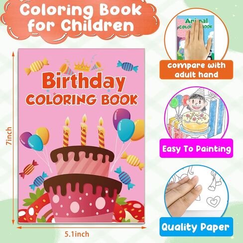 24Pack Small Coloring Books for Kids with 24 Stacking Crayons Set Bulk Coloring Books for Kids Ages 2-4, 4-8, 8-12 Mini Coloring Books for Birthday Party Gifts Goodie Bags Stuffers Classroom Activity in Saudi Arabia