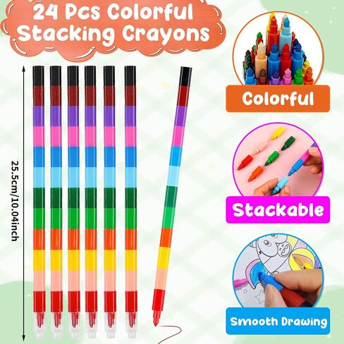 24Pack Small Coloring Books for Kids with 24 Stacking Crayons Set Bulk Coloring Books for Kids Ages 2-4, 4-8, 8-12 Mini Coloring Books for Birthday Party Gifts Goodie Bags Stuffers Classroom Activity in Saudi Arabia