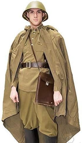 Made in Ussr Poncho Original Soviet Cloak - Soviet Canvas Ussr Canvas - WWII Canvas Soldier Cloak - Russian Army WWII Soviet Army Tent - Type Soldier Field Soviet Raincoat - Cloak Plasch-palatka in Saudi Arabia