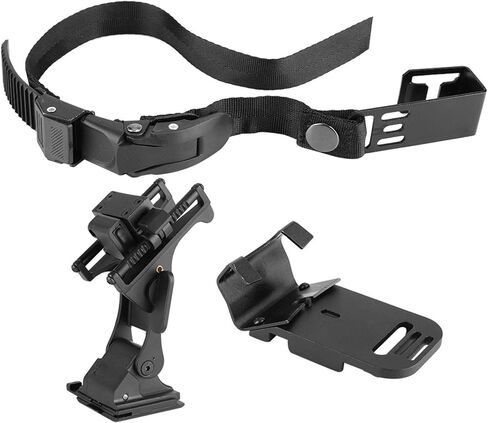 NITRIP Helmet Bracket Base Set, Anti-Vibration Helmet Mount Holder Bracket, Lightweight Helmet Mount, Action Cameras for Night Vision Goggles Cycling Riding in Kuwait