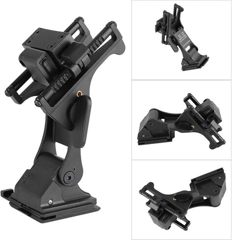 NITRIP Helmet Bracket Base Set, Anti-Vibration Helmet Mount Holder Bracket, Lightweight Helmet Mount, Action Cameras for Night Vision Goggles Cycling Riding in Kuwait