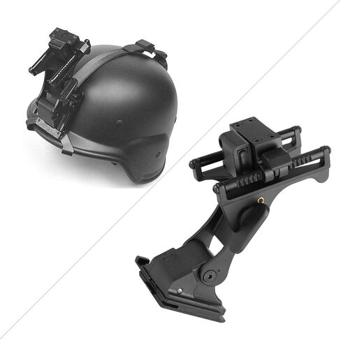 NITRIP Helmet Bracket Base Set, Anti-Vibration Helmet Mount Holder Bracket, Lightweight Helmet Mount, Action Cameras for Night Vision Goggles Cycling Riding in Kuwait