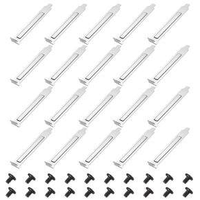 مرشح غبار بغطاء بفتحة PCI من PATIKIL مقاس 4.72 × 0.75 بوصة، 10 قطع من لوحة التقطيع الفولاذية المقاومة للغبار للتهوية وقوس توسيع لوحة فارغة مع برغي لحالات الكمبيوتر، فضي in Kuwait