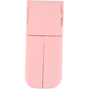 مروحة Lurrose مزدوجة الرأس USB صغيرة قابلة للطي ومبرد كهربائي قابل لإعادة الشحن مع سرعة تدفق الهواء ومروحة طاولة سفر صغيرة الحجم وخفيفة الوزن للاستخدام في الهواء الطلق باللون الوردي in Kuwait