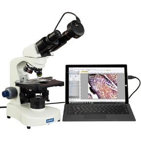 OMAX 40X-2000X Binocular Compound Siedentopf LED Microscope with Kohler Illumination and 5MP Camera in Saudi Arabia
