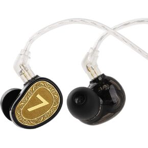 Linsoul 7Hz Elua Ultra in Ear Monitor, Dual Dynamic Driver Earphone, HiFi Wired IEM Earbuds with High-Purity Oxygen-Free Copper Cable for Musicians Audiophiles (Gold) in Kuwait
