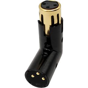 XLR Male to Female Right Angle Adapter Adjustable 3-PIN XLR 90 Degree Connector for Audio Cables PA Systems 2PCS in Kuwait