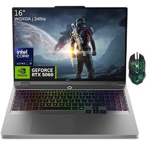 كمبيوتر محمول للألعاب Lenovo Legion 5i، NVIDIA GeForce RTX 5060، شاشة 16 بوصة WQXGA 240 هرتز، Intel Core Ultra 9 275HX، ذاكرة وصول عشوائي DDR5 سعة 32 جيجابايت، 1 تيرابايت SSD، إضاءة خلفية RGB، Wi-Fi 7، Windows 11 Pro، ماوس ألعاب in Kuwait