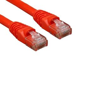 KENTEK 25 قدم FT CAT6 UTP كابل التصحيح المتقاطع 24 AWG 550 ميجا هرتز فئة 6 زوج ملتوي غير محمي متقاطع بدون تشابك التمهيد إيثرنت RJ45 سلك الشبكة PC Mac Hub أحمر in Kuwait