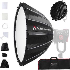 Aputure Light Dome Quick Dome 90 Softbox,90cm(3ft) Circular Bowens Mount | with Quick Release Design,Include Diffusion,Light Control Grid,Carrying Bag for Aputure Amaran Video Light in Kuwait