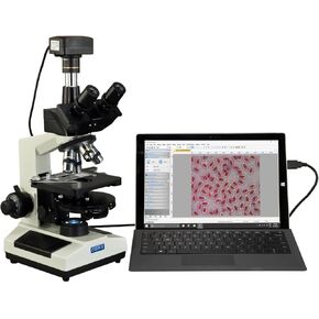 OMAX 40X-2000X 5MP USB3 Plan Phase Contrast Trinocular LED Lab Microscope with Turret Phase Disk in Kuwait