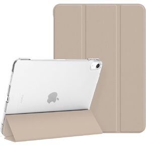 حافظة لجهاز iPad Air 11 بوصة M4/M3/M2 2026/2025/2024، حامل ذكي ثلاثي الطي لجهاز iPad Air 5th/4th Gen 10.9 بوصة 2022/2020، حافظة خلفية شفافة من البولي كربونات مع خاصية التنبيه/النوم التلقائي، قهوة الشوفان in Kuwait