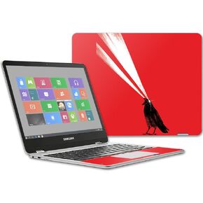 غلاف MightySkins متوافق مع جهاز Samsung Chromebook Plus مقاس 12.3 بوصة (2017 - Laser Crow | غطاء ملتف من الفينيل واقٍ ومتين وفريد ​​من نوعه | سهل التطبيق والإزالة وتغيير الأنماط | صنع في الولايات المتحدة الأمريكية in Kuwait