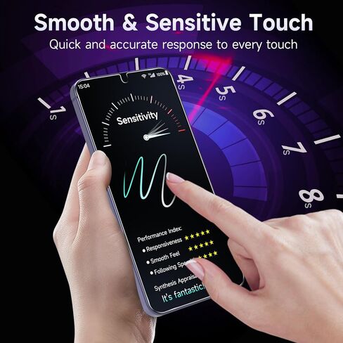 YWXTW EZ Unlock for Samsung Galaxy S24 Plus Privacy Screen Protector, [0.1S Ultrasonic Fingerprint Support] [Not Glass] 25° Anti Spy Private S24 Plus Screen Protector Case Friendly, 2 Pack in Saudi Arabia