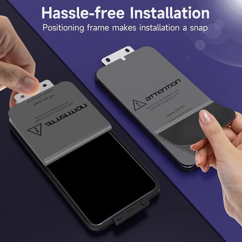 YWXTW EZ Unlock for Samsung Galaxy S24 Plus Privacy Screen Protector, [0.1S Ultrasonic Fingerprint Support] [Not Glass] 25° Anti Spy Private S24 Plus Screen Protector Case Friendly, 2 Pack in Saudi Arabia