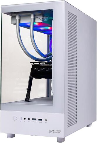Skytech Gaming Azure 3 Gaming PC, AMD Ryzen 7 9800X3D 4.7GHz, NVIDIA RTX 5070 Ti 16GB VRAM, 2TB Gen4 NVMe SSD, 32GB DDR5 RAM 6000, 850W Gold ATX 3 PSU, 360 ARGB AIO, WI-FI 5, Windows 11, Desktop in Saudi Arabia