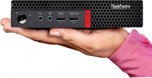 كمبيوتر مكتبي Lenovo ThinkCentre Mini Business، تصميم فائق الهدوء، دعم شاشة 4K مزدوجة، ذاكرة 16 جيجابايت، 1 تيرابايت PCIe SSD، معالج AMD ثنائي النواة، USB-C، Wi-Fi، RJ-45، بلوتوث، لوحة مفاتيح وماوس، Windows 11 Pro in Kuwait