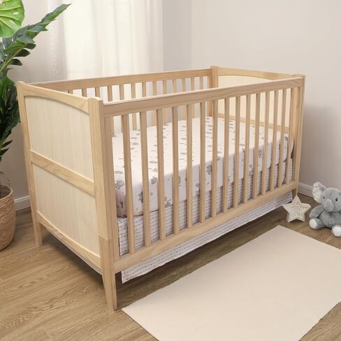 The Peanutshell 3 Piece Elephant Whimsy Baby Crib Bedding Set Boy or Girl, Nursery Decor Boy Crib Comforter Set, Classic Neutral Ivory & Cream Tones Quilt and Accessories, Gender Neutral in Saudi Arabia