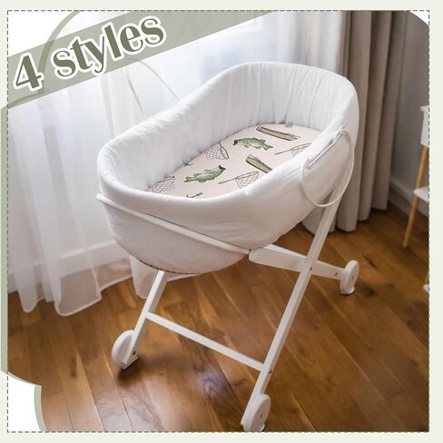 4 عبوات من ملاءات سرير الصيد من Lounsweer مقاس 32 × 16 × 4 بوصة، ملاءات مرتبة محايدة قابلة للتمدد للأطفال لصيد الأسماك من أجل مجموعة هدايا المراتب القياسية in Saudi Arabia