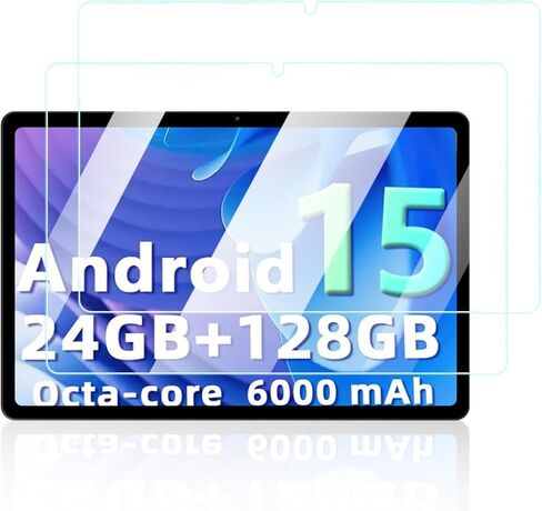 واقي شاشة لجهاز Raemond K80 Tablet مقاس 10 بوصات يعمل بنظام Android، مضاد للخدش 9H حساس للمس، حواف مستديرة 2.5D خالية من الفقاعات، سهل التركيب، عبوتان. in Kuwait
