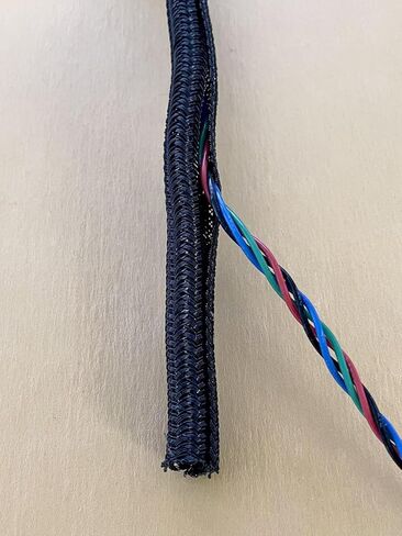 10 Ft - 1/2 Inch Cord Protector Wire Tubing Cord Protectors from Pets No Chew Cable Sleeve Split Wire Tubing for Computer Electrical Wire Organizer Sleeve Hose in Saudi Arabia