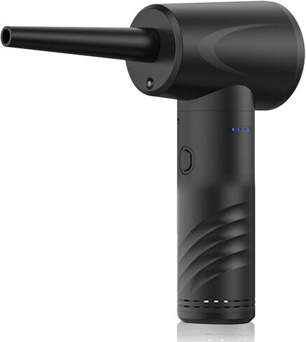 Zerodis Electric Cordless Duster Compressed Air Dusters High Power Air Blower Computer Keyboard Duster Car Interiors Vacuum Cleaner with 6 Nozzles for Electronics Auto Use Electric (AD33 Standard in Kuwait