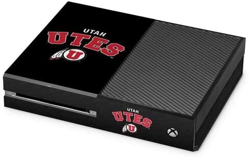 ملصق Skinit المخصص للألعاب متوافق مع وحدة تحكم Xbox One - تصميم شعار College Utah Utes مرخص رسميًا in Kuwait