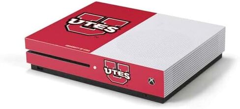 غلاف Skinit المخصص للألعاب متوافق مع وحدة تحكم Xbox One S - تصميم Block U المرخص رسميًا من جامعة يوتا in Kuwait