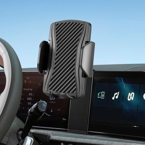 حامل هاتف السيارة لهاتف Hyundai Santa Fe 2024 2025، ملحقات Hyundai Santa Fe، دوران 360 درجة، إصدار زر واحد لهاتف iPhone، Samsung، Google، جميع الهواتف الذكية in Kuwait