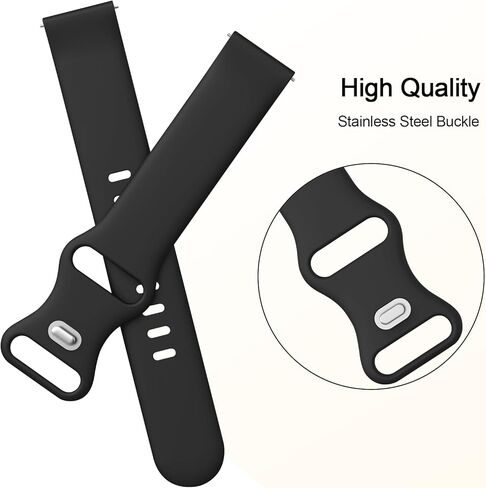 AK Silicone Bands Compatible with Amazfit Active 2 / Active Watch Band Women Men, Soft Replacement Strap for Amazfit GTS 4 3 2 2e/GTS 4 2 Mini/GTR mini/Bip 3/3 Pro/Bip U Pro/Bip S Lite in Saudi Arabia