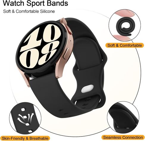 AK Silicone Bands Compatible with Amazfit Active 2 / Active Watch Band Women Men, Soft Replacement Strap for Amazfit GTS 4 3 2 2e/GTS 4 2 Mini/GTR mini/Bip 3/3 Pro/Bip U Pro/Bip S Lite in Saudi Arabia